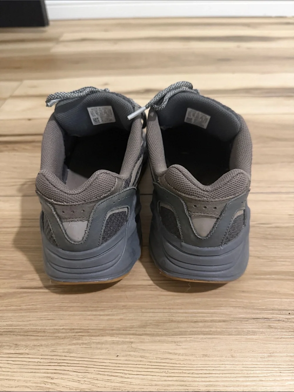 Yeezy Ortholite Adidas Athletic Low-Top Sneakers in Dark Gray